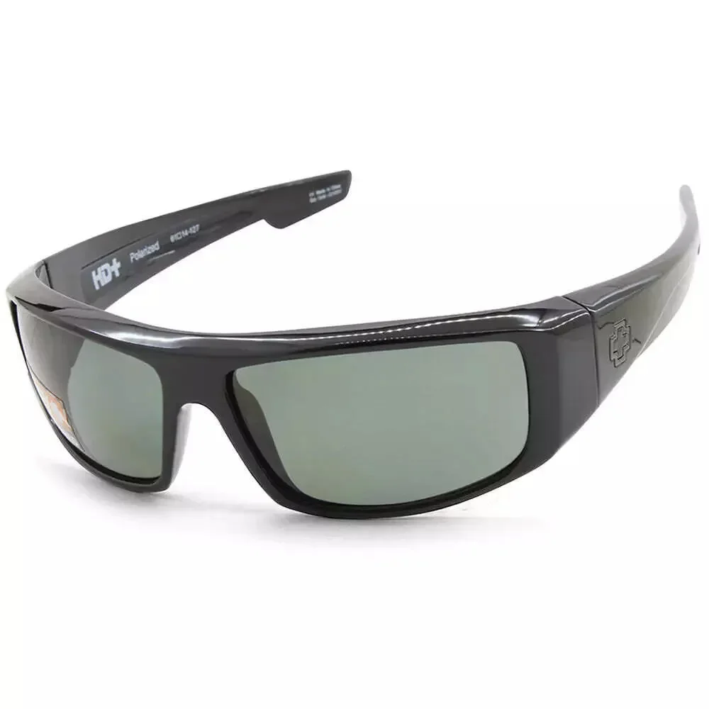NWT Spy LOGAN- Black/Happy Gray Green 61mm New Sunglasses